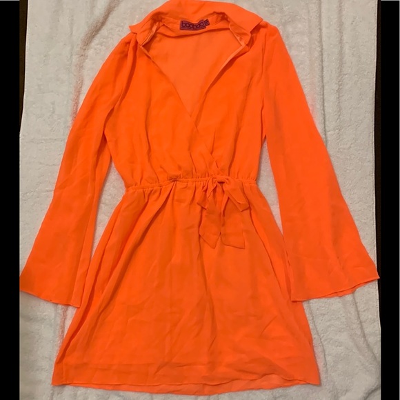 Womens Boohoo Mia Woven Wrap Shirt Dress - US Size 6/SMALL - CHIC Summer Fashion - Picture 5 of 7